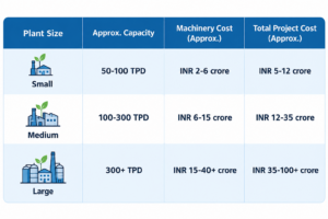 plant size and cost