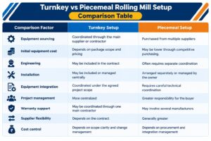 rolling mill set up information